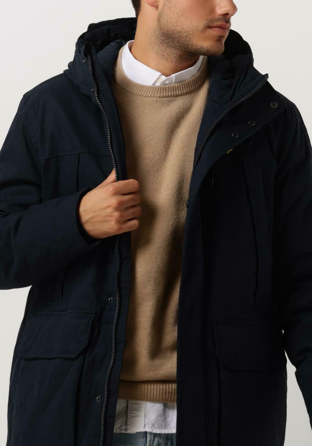 LYLE & SCOTT Heren Jassen Microfleece Parka 2.0 Donkerblauw