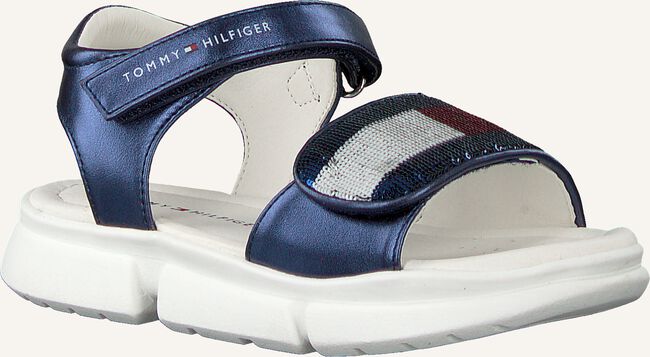 Blauwe TOMMY HILFIGER Platte sandalen VELCRO SANDAL Blauwe TOMMY HILFIGER Platte sandalen VELCRO SANDAL - large