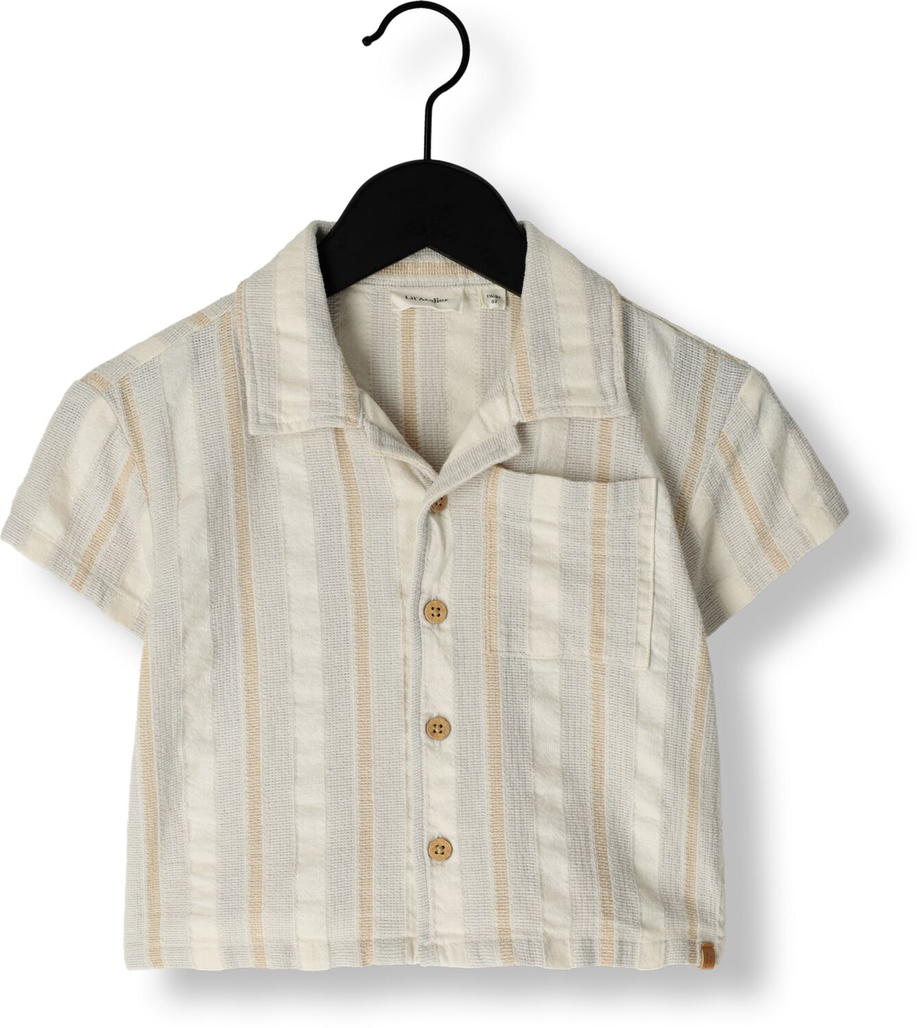 LIL' ATELIER Jongens Overhemden Nmmdenver Ss Loose Shirt Lil Beige