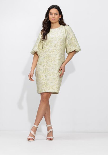Groene NOTRE-V Mini jurk NV-HENDERIKA BROCADE DRESS - large
