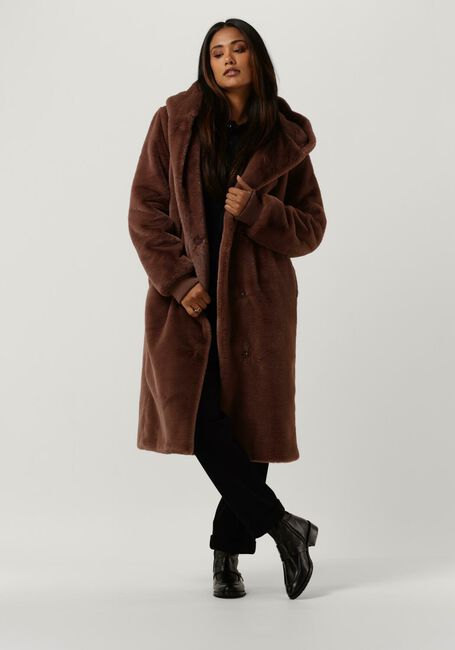 Paarse MOSCOW Faux fur jas NADJANA - large