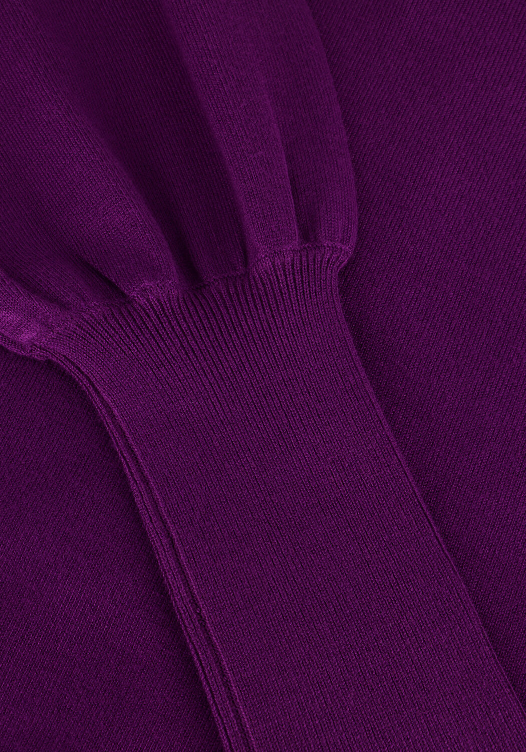 Paarse NOTRE-V Coltrui BASIC KNIT BLOUSE - large