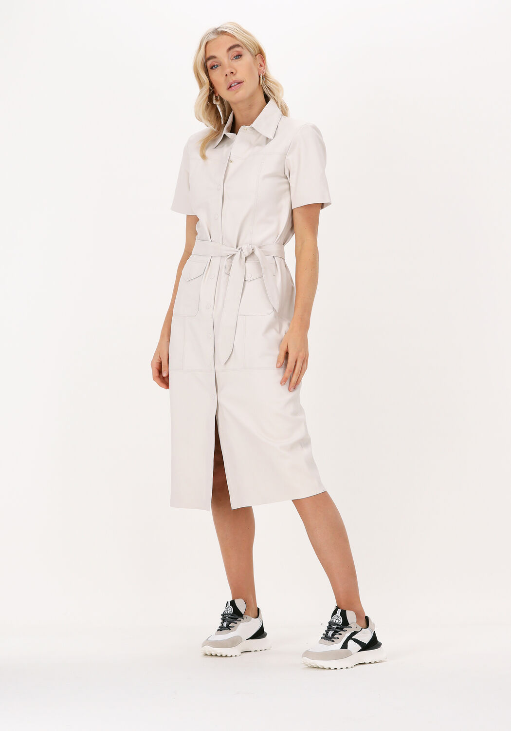 witte ibana midi jurk damia