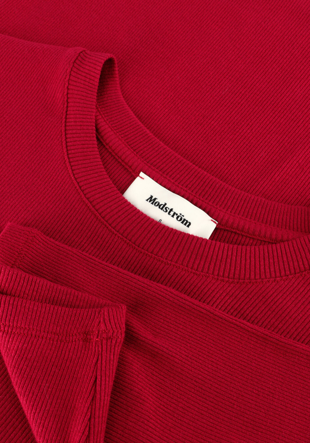 Rode MODSTR&Ouml;M T-shirt KROWNMD O-NECK T-SHIRT - large