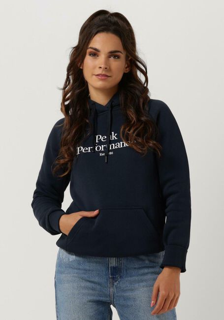 Blauwe PEAK PERFORMANCE Trui W ORIGINAL HOOD - large