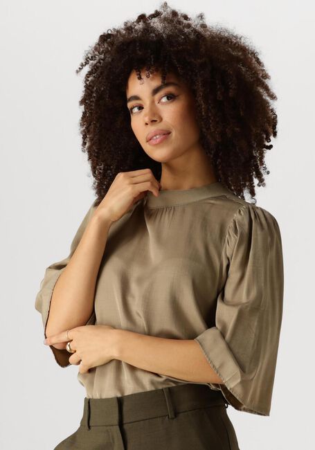 Olijf MINUS T-shirt RAVENA ROUND NECK BLOUSE - large