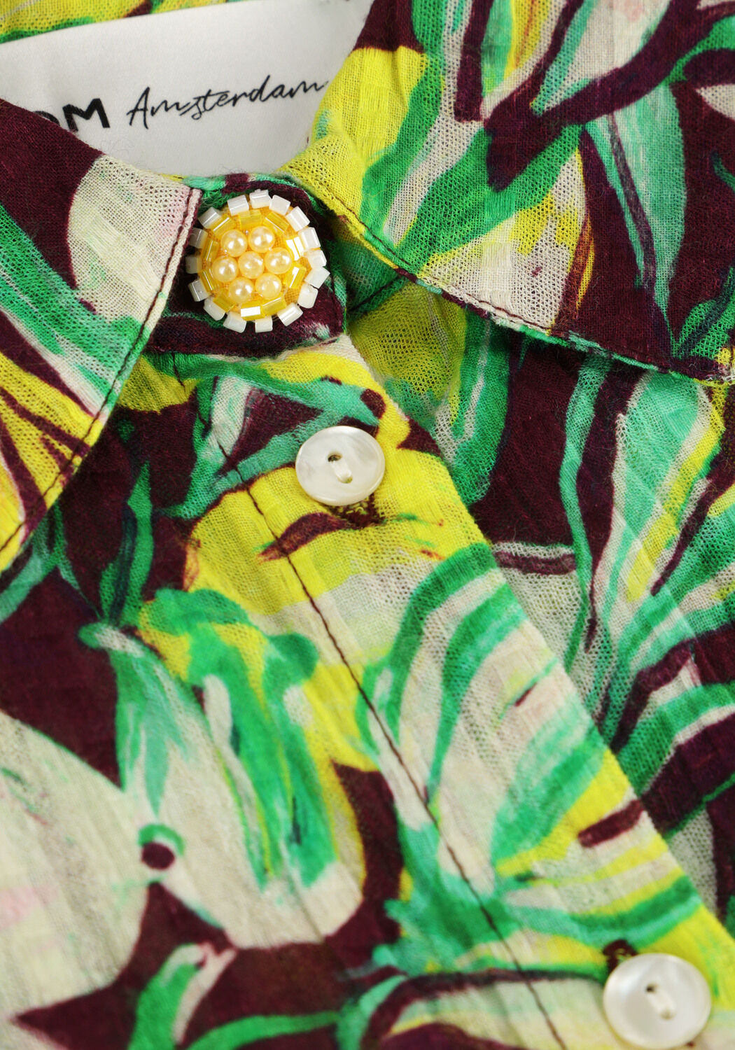 Gele POM AMSTERDAM Blouses LEMON TREE BLOUSE - large