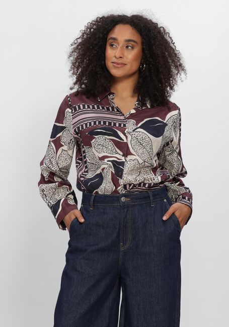 Bordeaux SUMMUM Blouses BLOUSE SCARF PRINT - large