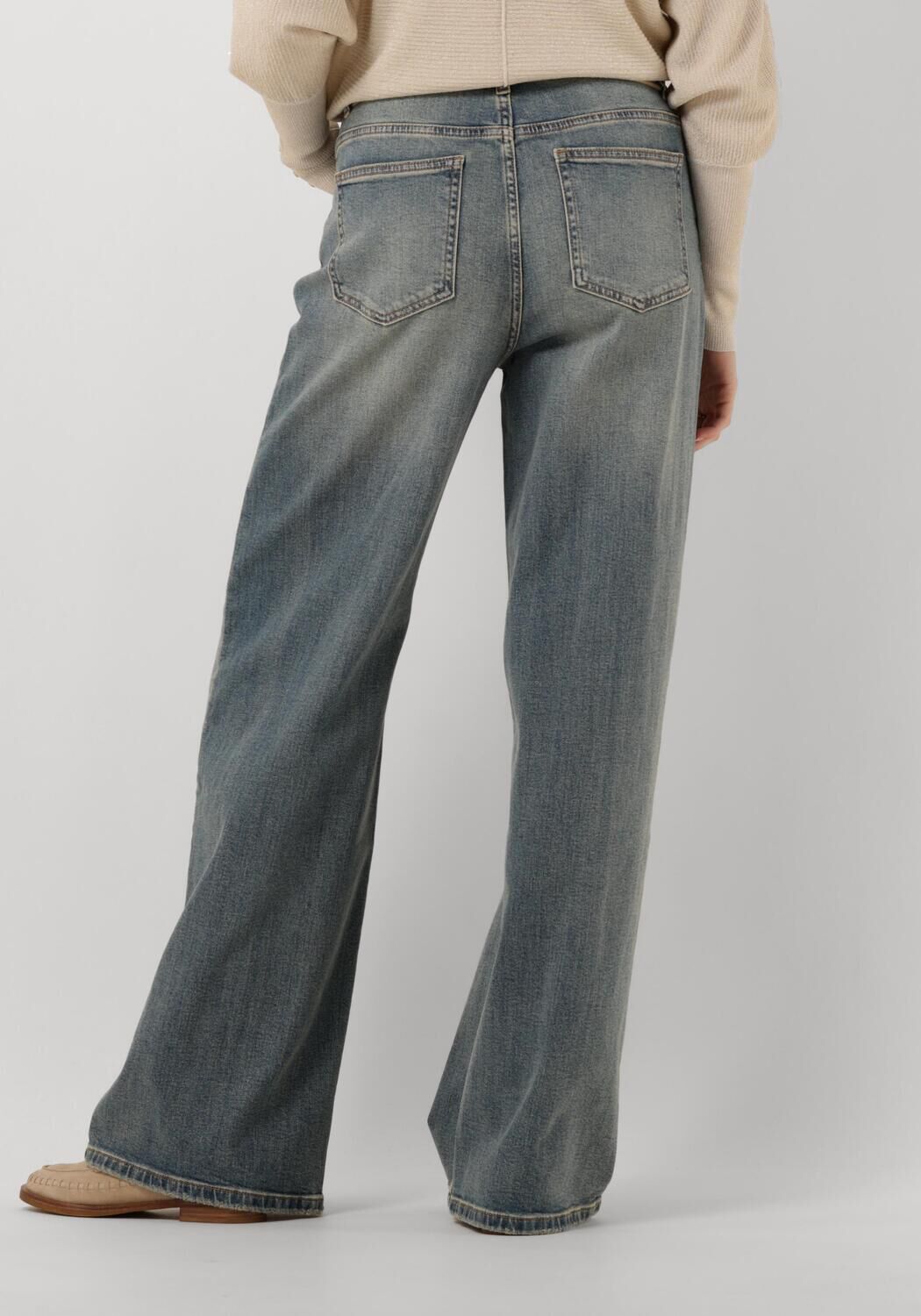 CIRCLE OF TRUST Dames Jeans Jona Wide Leg Blauw