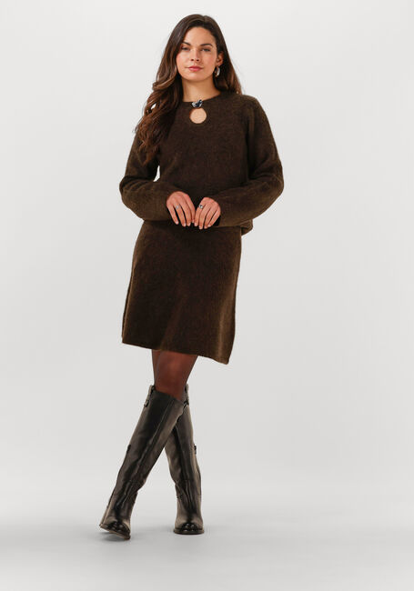 Bruine SELECTED WOMEN Midirok SLFLULU BRUSHED HW KNIT SKIRT - large