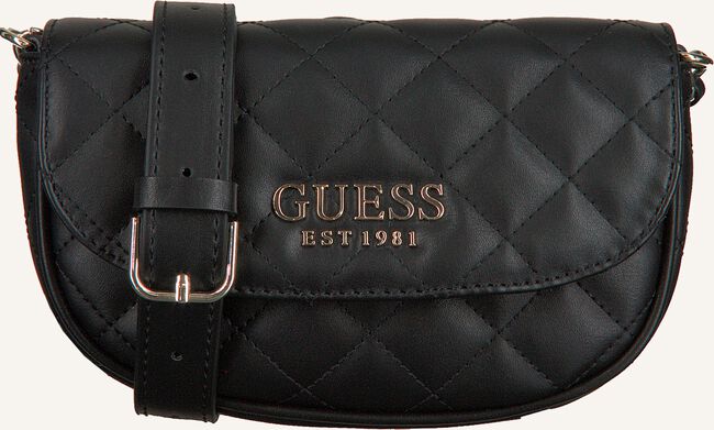 Zwarte GUESS Heuptas MELISE MINI Zwarte GUESS Heuptas MELISE MINI - large
