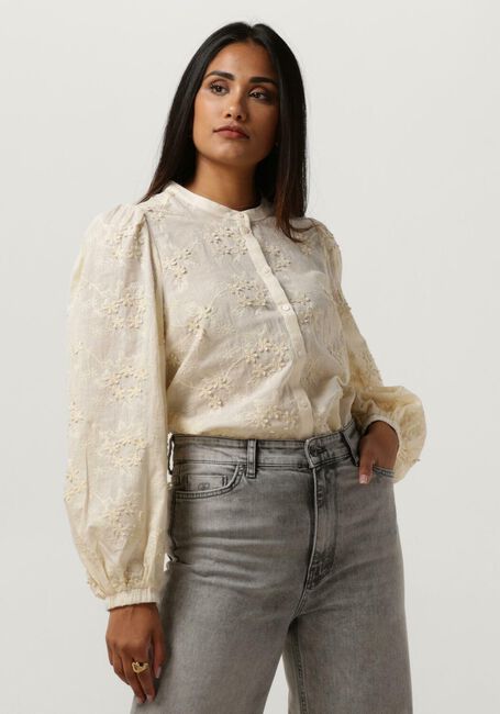 Gebroken wit SUMMUM Blouses BLOUSE SMALL FLOWER 3D - large