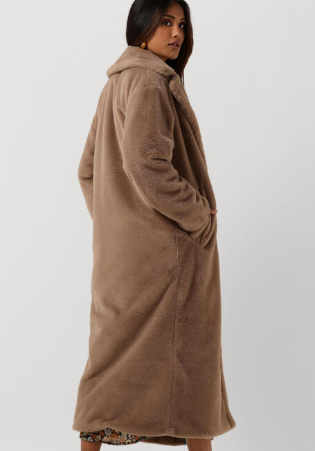 Taupe NOTRE-V Faux fur jas FUR LONG COAT - large