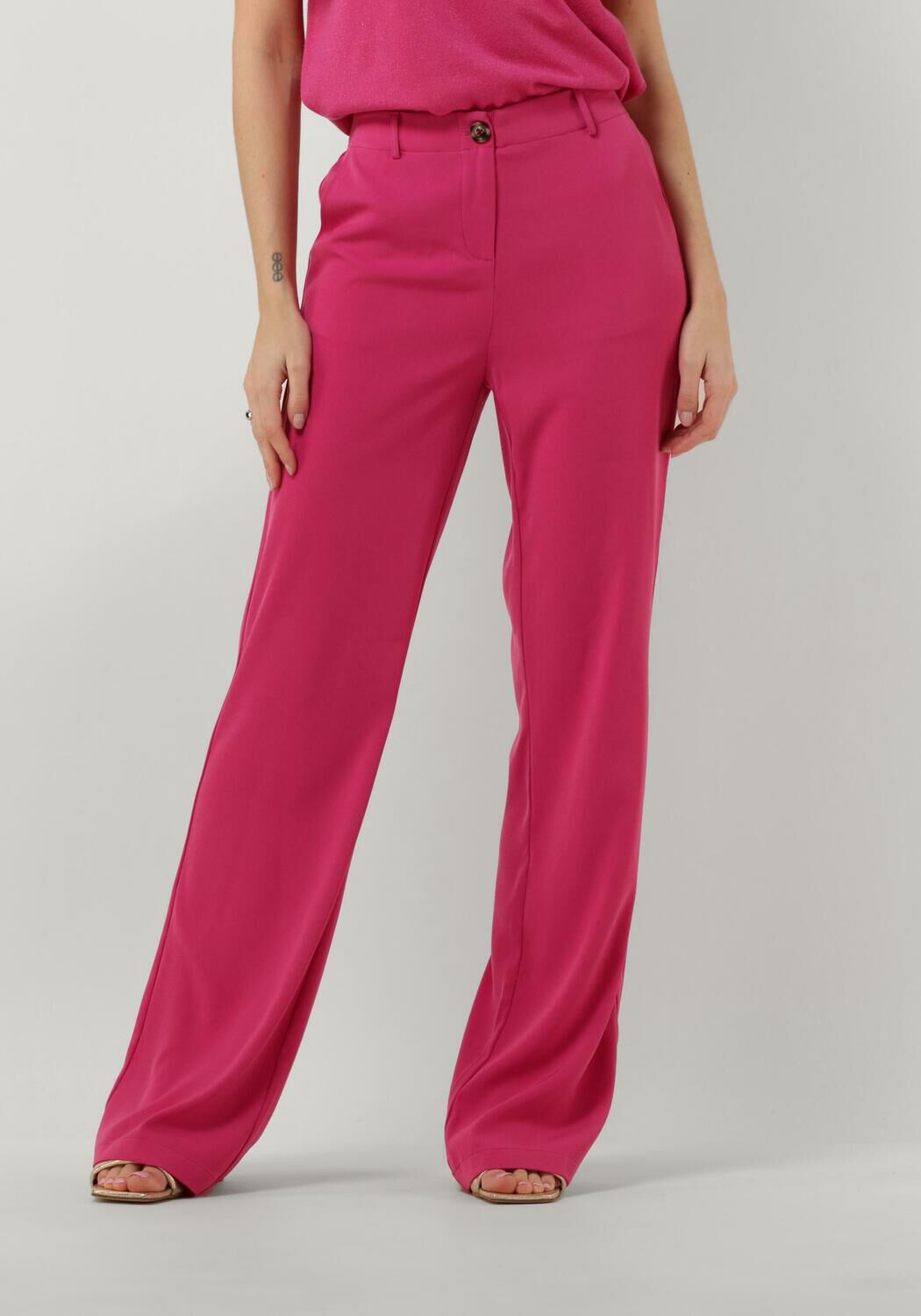 Ydence wide leg pantalon Solange Tall fuchsia