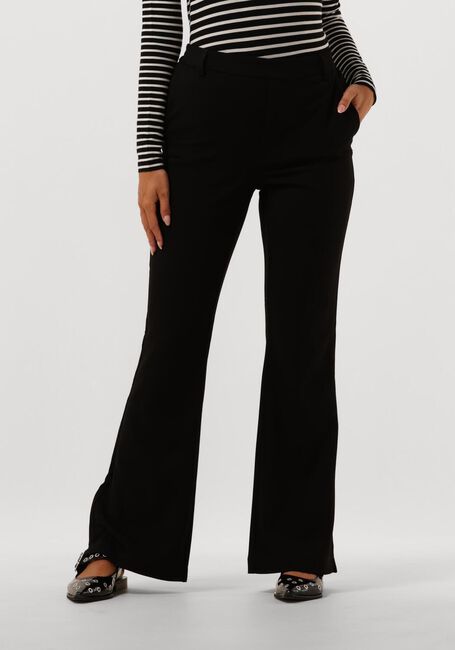 Zwarte OBJECT Flared broek OBJLISA MW FLARED PANTS - large