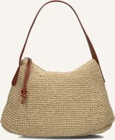 Beige BECKSONDERGAARD Schoudertas PAPER STRAW ARIYA BAG - medium