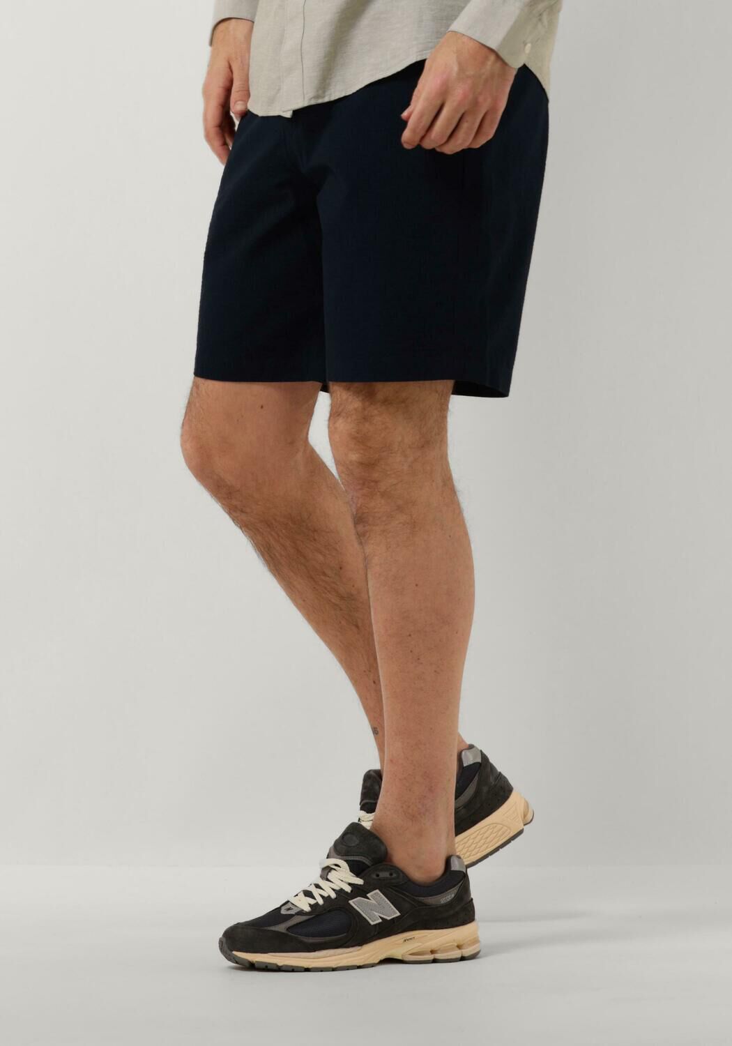 SELECTED HOMME Heren Broeken Slhregular-karl Seersucker Shorts Donkerblauw