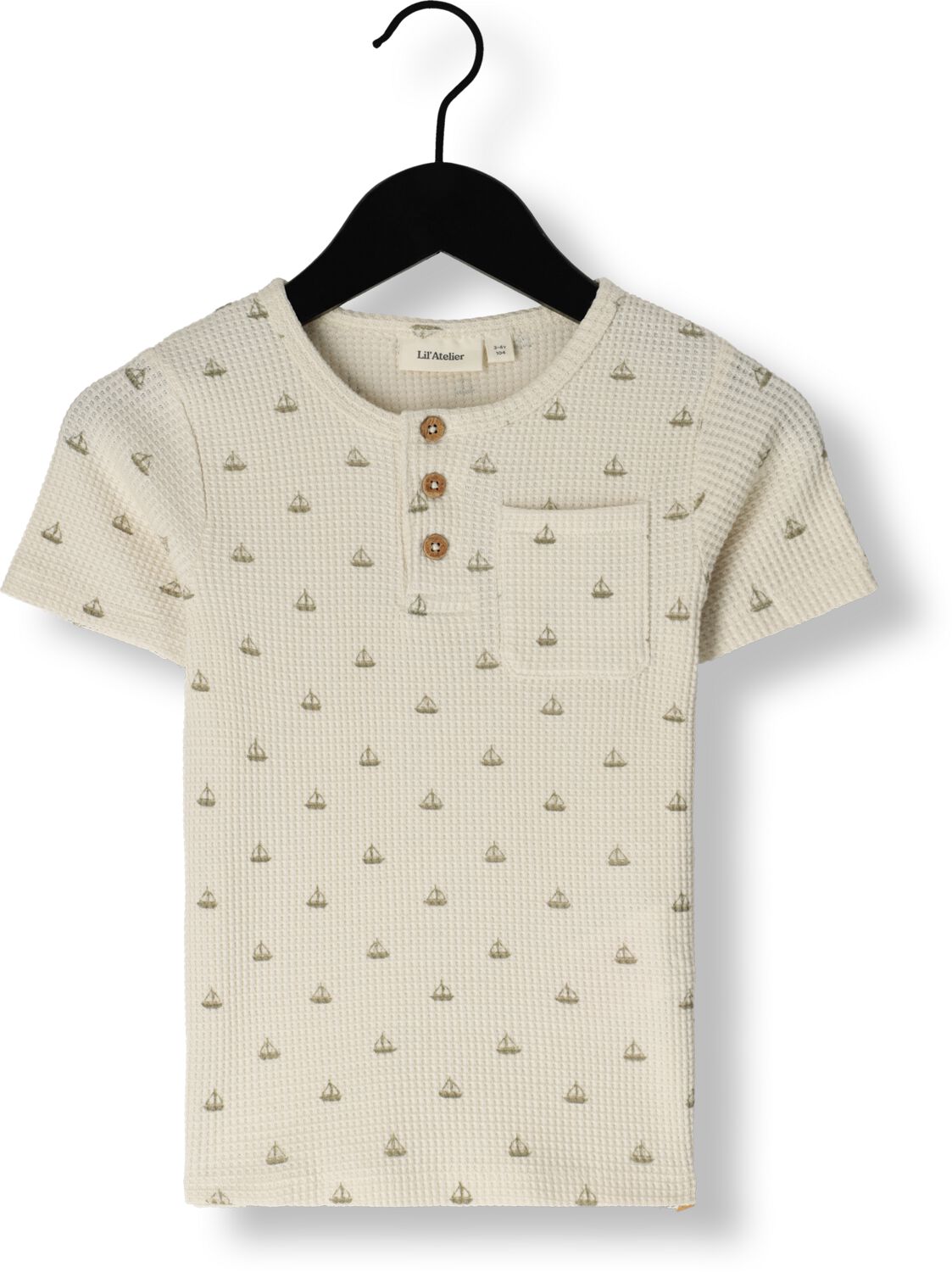 LIL' ATELIER Jongens Polo's & T-shirts Nmmfrede Top Ecru