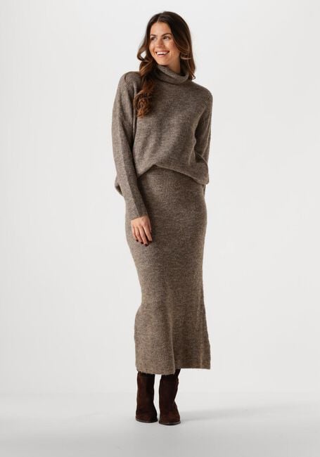 Taupe YDENCE Trui KNITTED SWEATER LIL - large