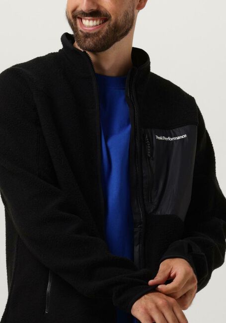 Zwarte PEAK PERFORMANCE Vest M PILE ZIP JACKET - large