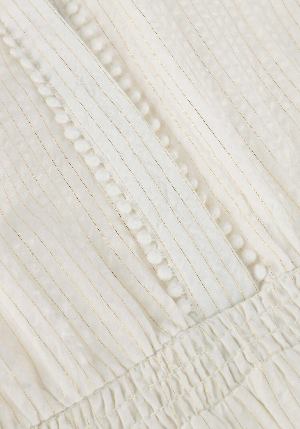 Ecru AI&KO Mini jurk ISA LUREX CO 523 G - large