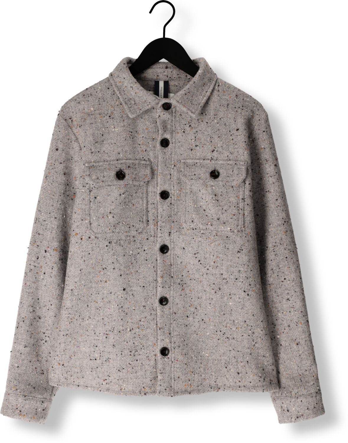 PROFUOMO Heren Overshirts Overshirt Donegal Grijs
