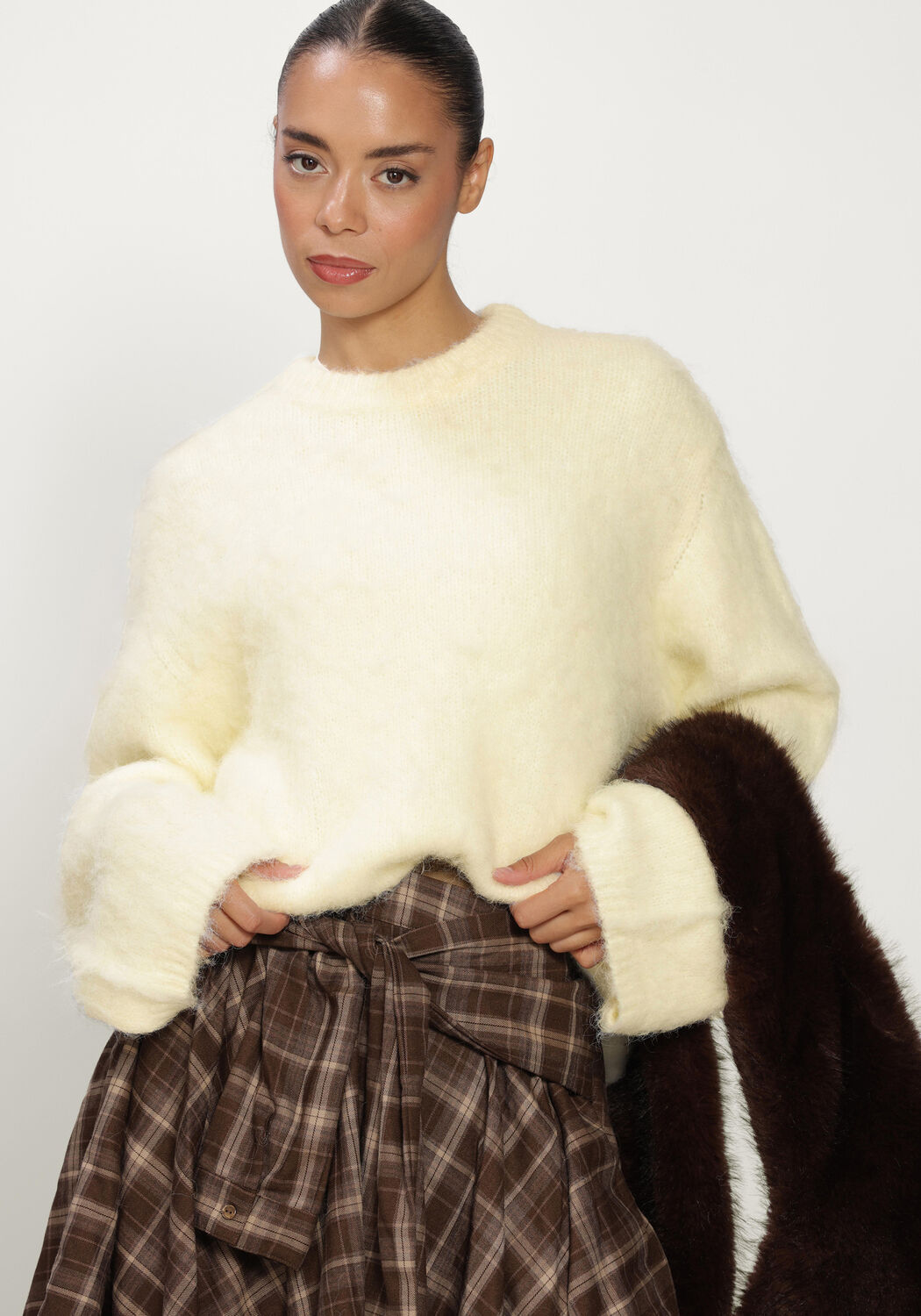 Creme NOTRE-V Trui NV-INSA - large
