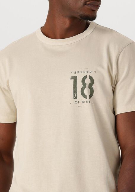 Beige BUTCHER OF BLUE T-shirt ARMY 18 STENCIL TEE - large