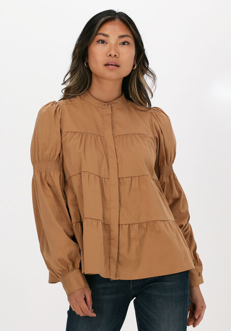 Camel LEVETE ROOM Blouses ISLA SOLID 15 - large