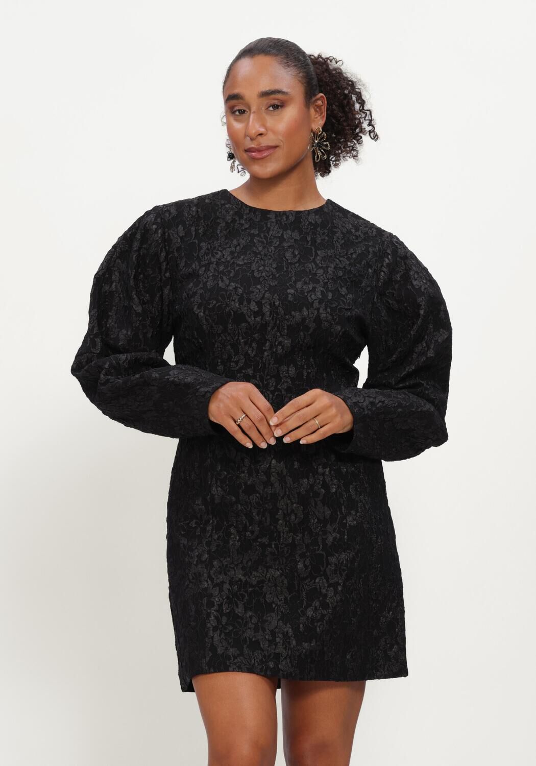 Zwarte NOTRE-V Mini jurk NV-IZABEL - large