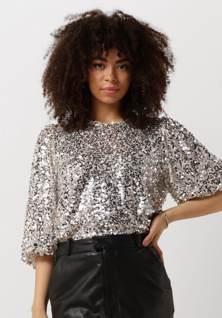Gouden NEO NOIR Blouses LORRAINE SEQUINS BLOUSE - large