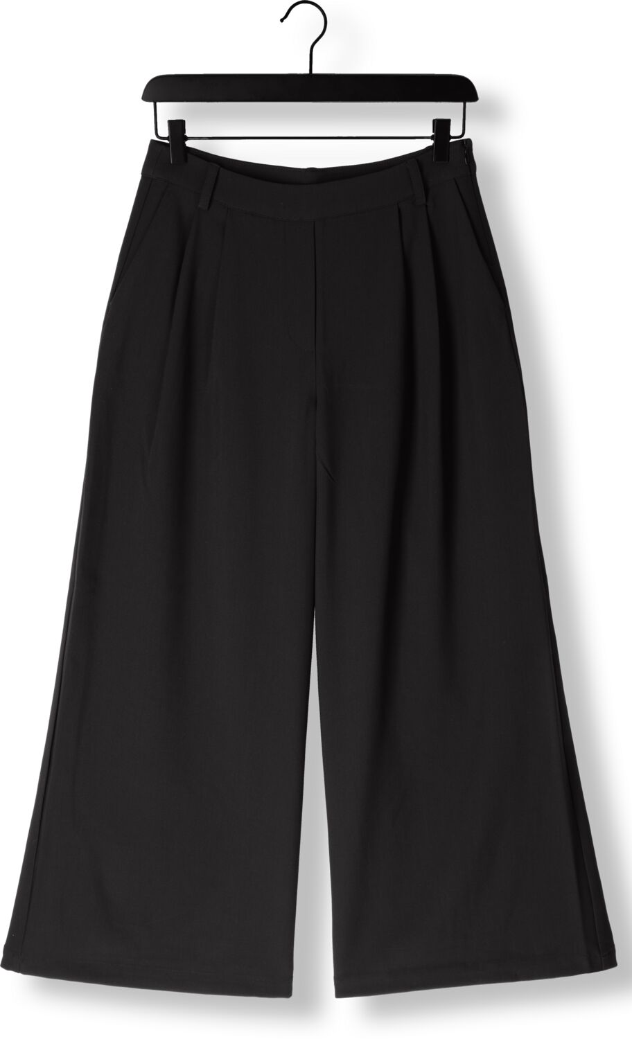 MY ESSENTIAL WARDROBE Dames Broeken Milanmw Wide Pant Zwart