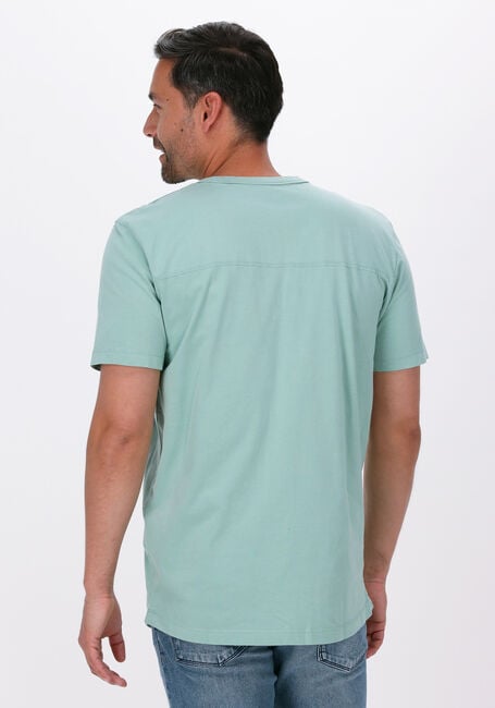 Groene SELECTED HOMME T-shirt SLHRELAXLONG-DAVID SS O-NECK TEE G CAMP - large