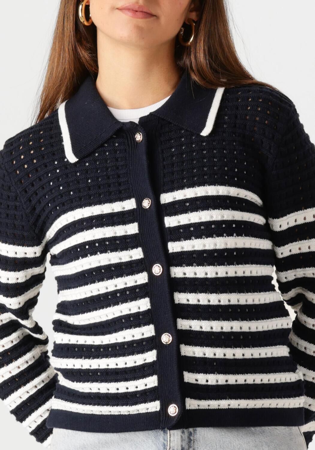 NEO NOIR Dames Truien & Vesten Effie Knit Cardigan Zwart