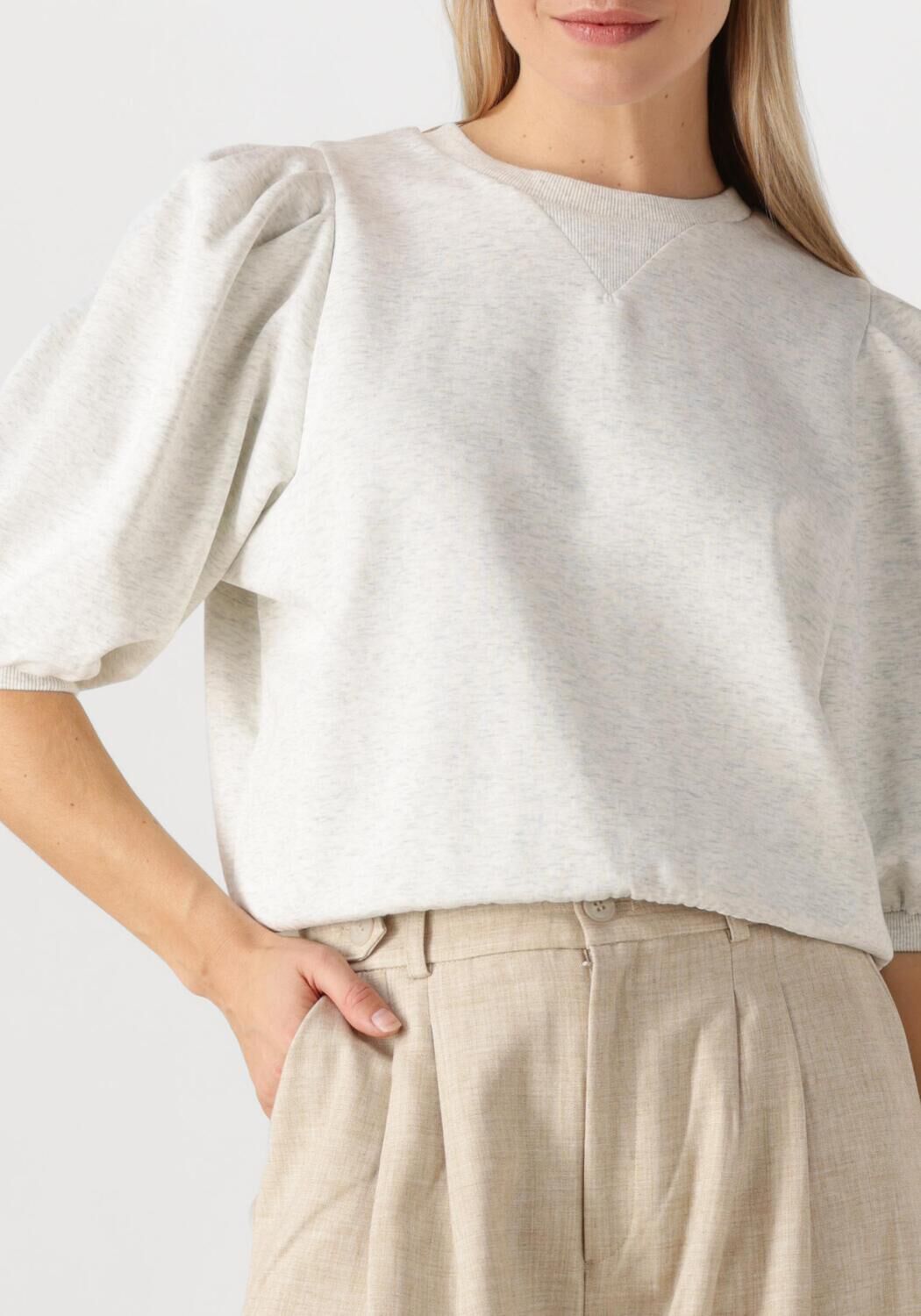 AIMEE THE LABEL Dames Truien & Vesten Liesbeth2 Lichtgrijs