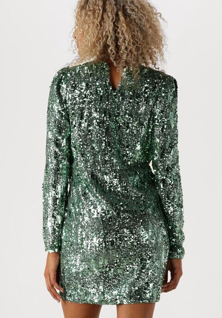 Groene SELECTED FEMME Mini jurk SLFARI-COLYN LS SHORT SEQUINS - large