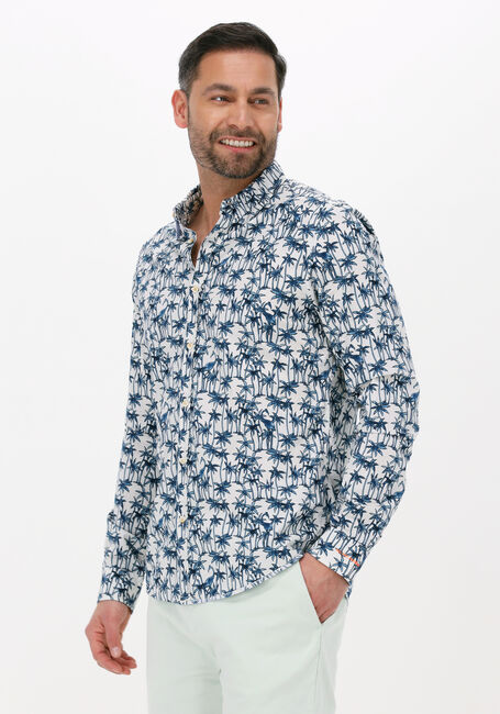 SCOTCH & SODA SLIM FIT PRINTED POPLIN SHIRT - large