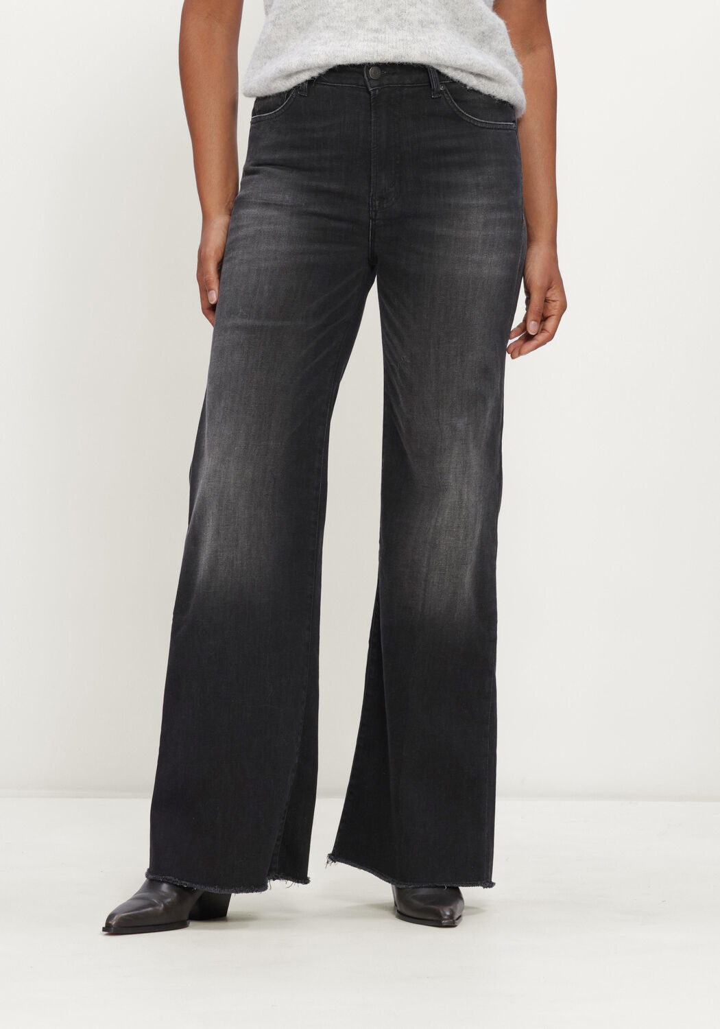 Zwarte CIRCLE OF TRUST Flared jeans MARLOW DNM - large