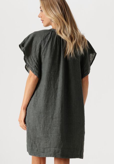 Grijze BY-BAR Mini jurk VINA LINEN DRESS - large