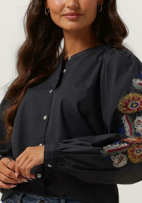 Grijze BY-BAR Blouses RIKKI COLOR EMBROIDERY BLOUSE - large