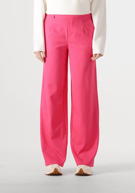 Roze OBJECT Pantalon OBJ LISA WIDE PANT - large