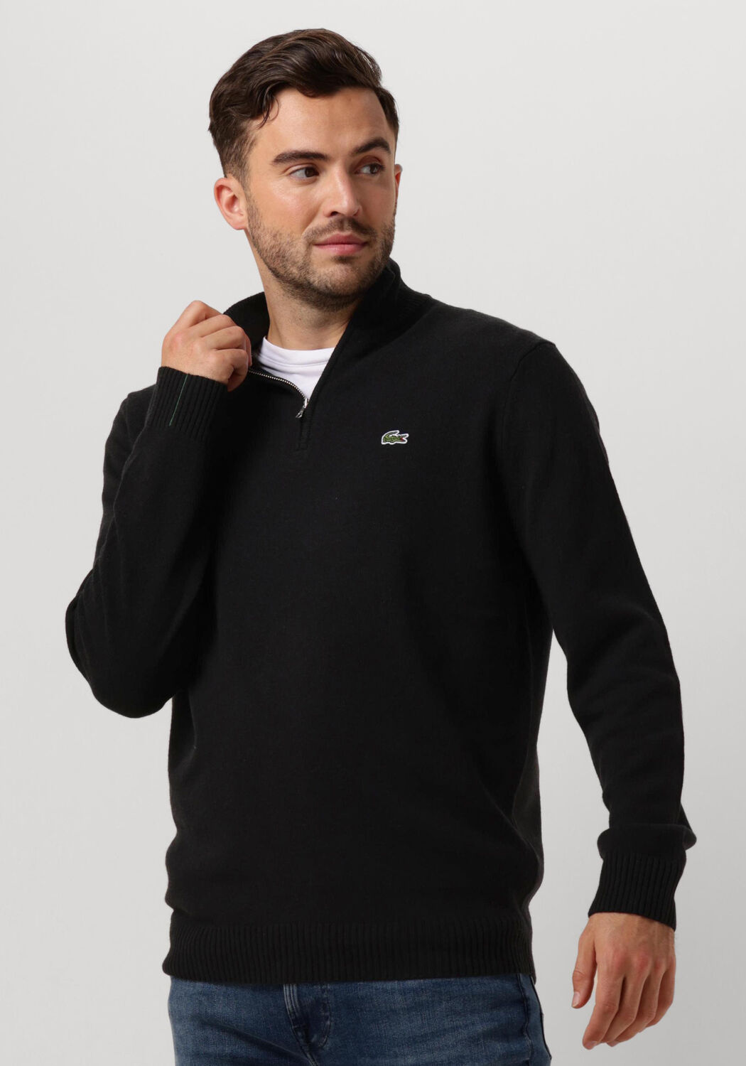 Lacoste sales trui zwart