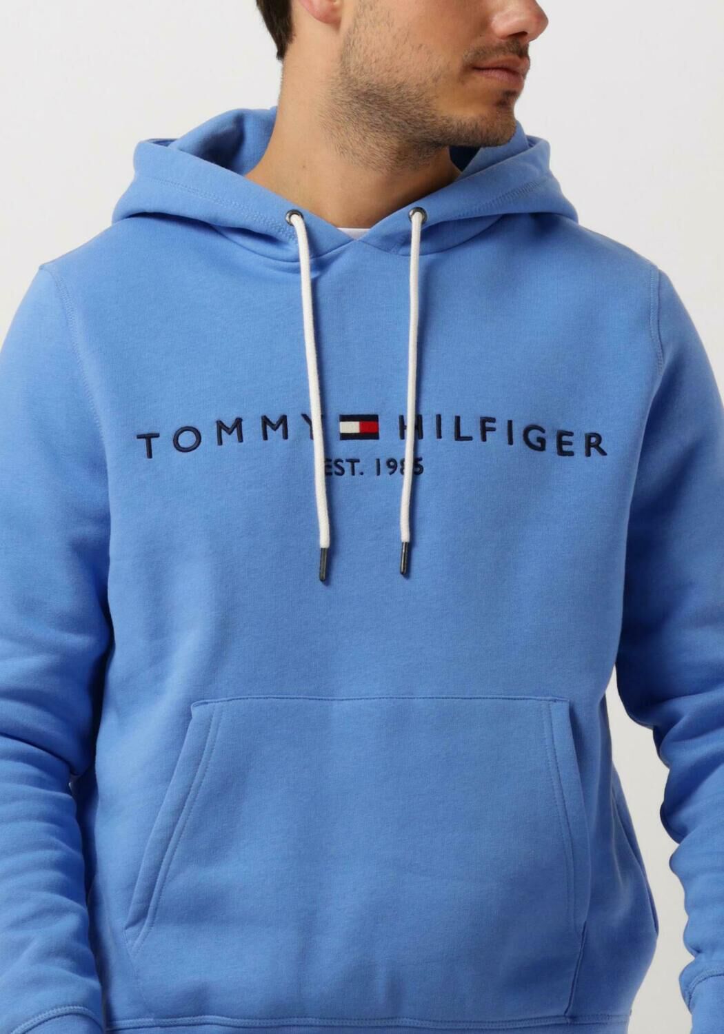 TOMMY HILFIGER Heren Truien & Vesten Tommy Logo Hoody Blauw