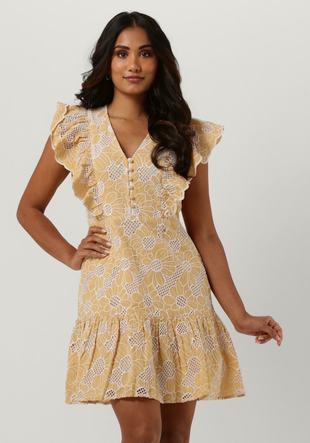 Gele dames 2025 jurk