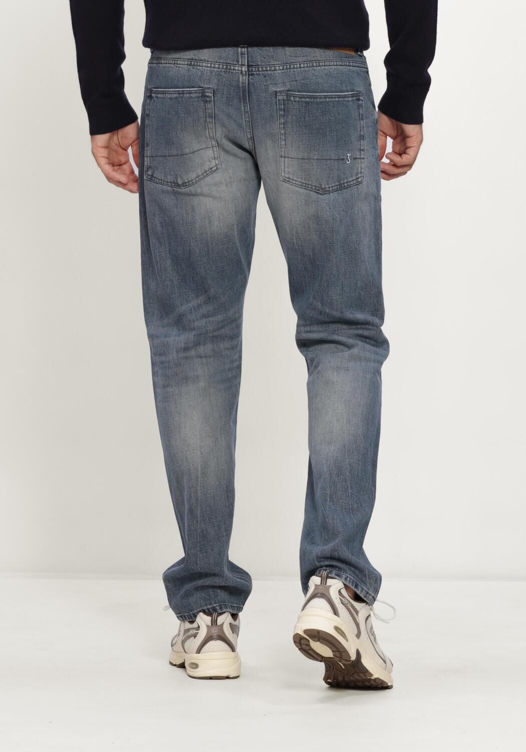 BUTCHER OF BLUE Heren Jeans Stockton Straight Fog Denim Blauw