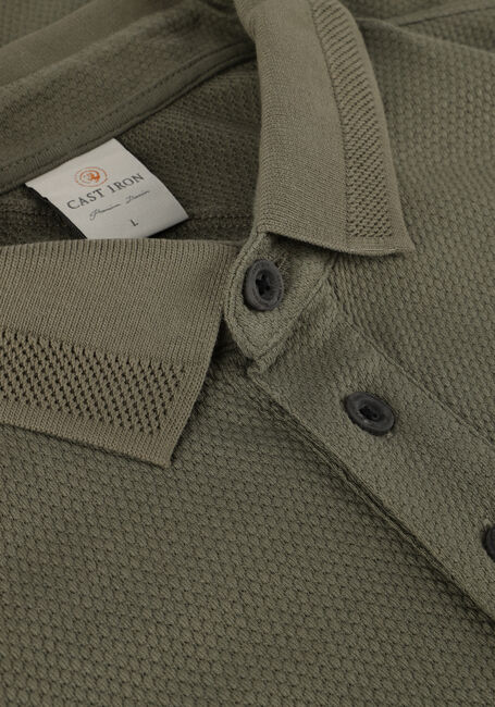 Groene CAST IRON Polo SHORT SLEEVE POLO POPCORN Groene CAST IRON Polo SHORT SLEEVE POLO POPCORN - large