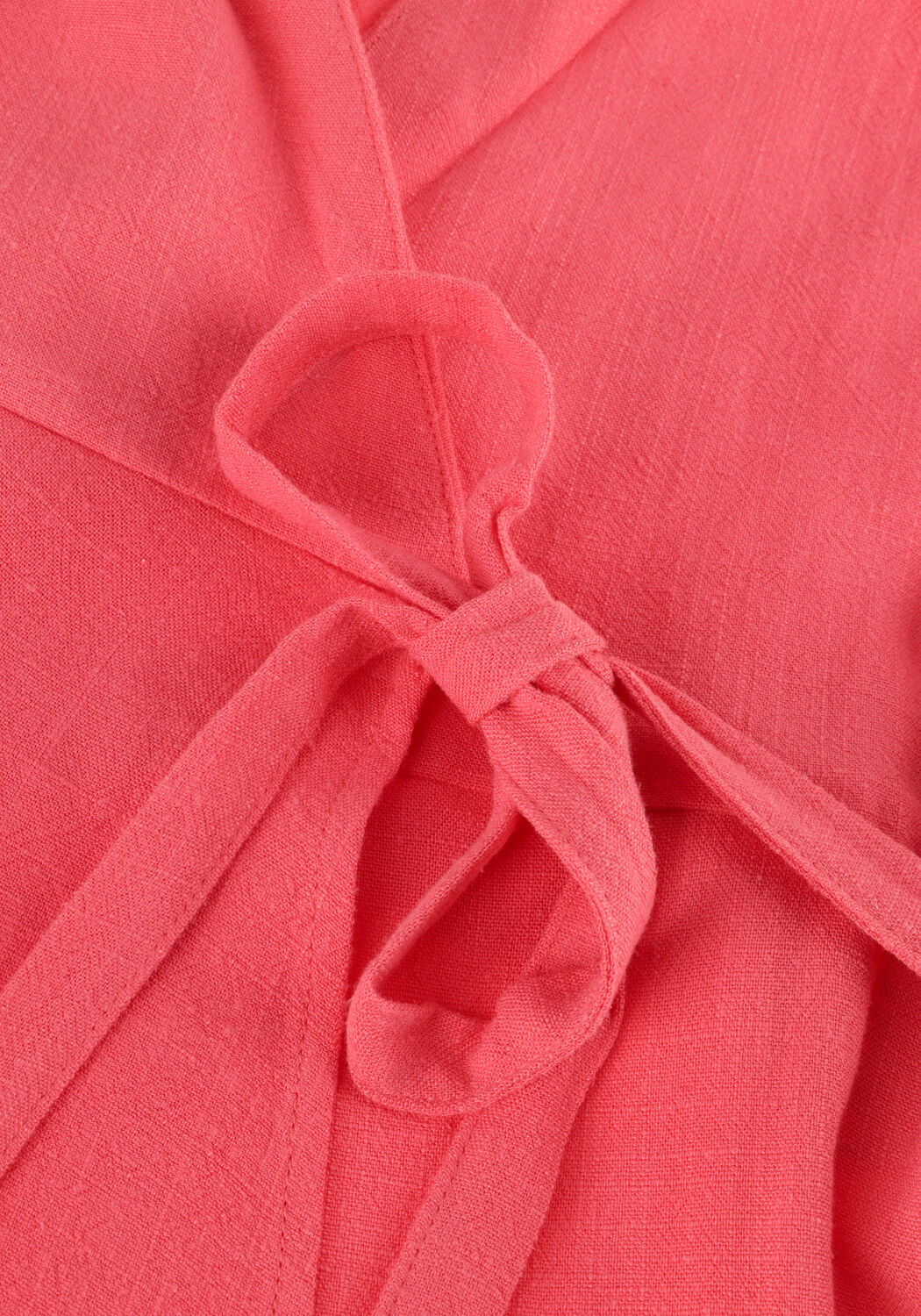 Roze OBJECT Mini jurk OBJSANNE RE S/S SHORT WRAP DRESS - large