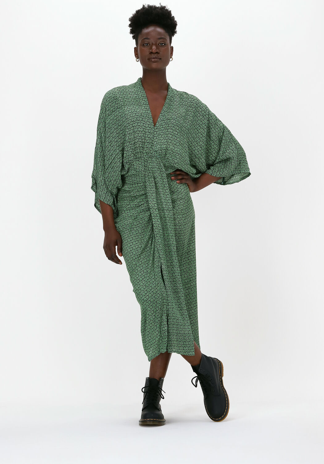 groene sissel edelbo midi jurk juno dress