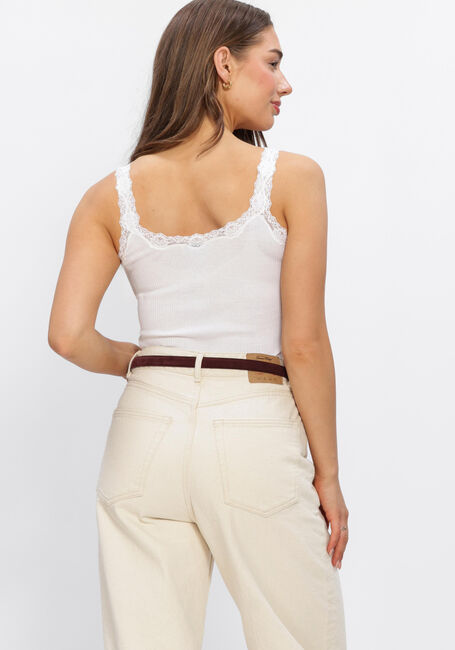 Witte ROSEMUNDE Top BABETTE DEEP BACK SILK TOP - large