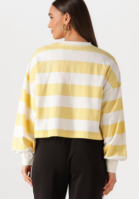 Gele CATWALK JUNKIE Truien/vesten OVERSIZED STRIPED LONG SLEEVE - large